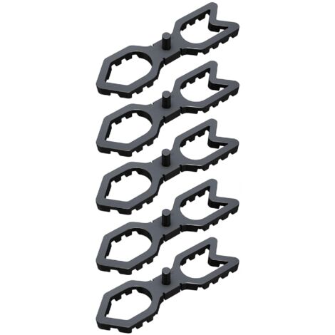 5x Ecarteur pièce d'écartement 88 x 25 x 20 mm pour fixation visible de lames de terrasse Entretoise Aspect uniforme Ventilation Protection