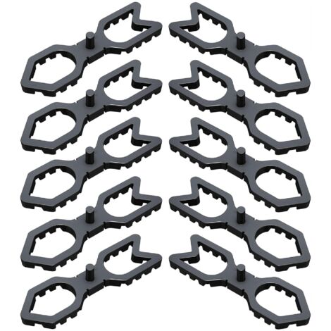 10x Ecarteur pièce d'écartement 88 x 25 x20 mm pour fixation visible de lames de terrasse Entretoise Aspect uniforme Ventilation Protection (1/3)