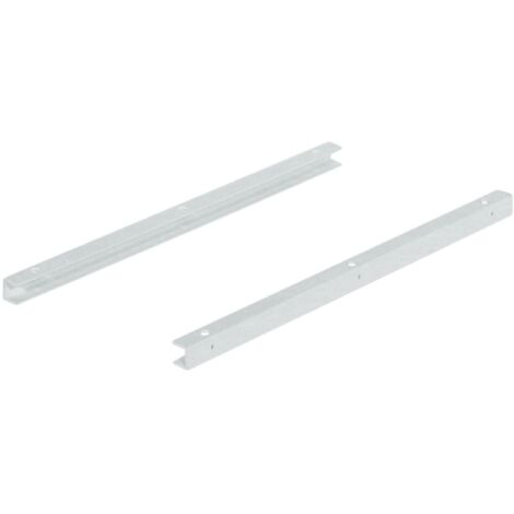 Cyclingcolors – Coulisse pour tiroir en plastique blanc RAL 9010 – Longueur 320mm – Entraxes 128mm – À visser sur paroi latérale ou fond