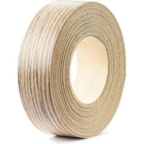 Bande de chant 21mm x 5m en mélaminé thermocollant épaisseur 0,5mm facile à appliquer Bricolage Ruban Panneau Plan de travail Bois, chêne bordeaux clair
