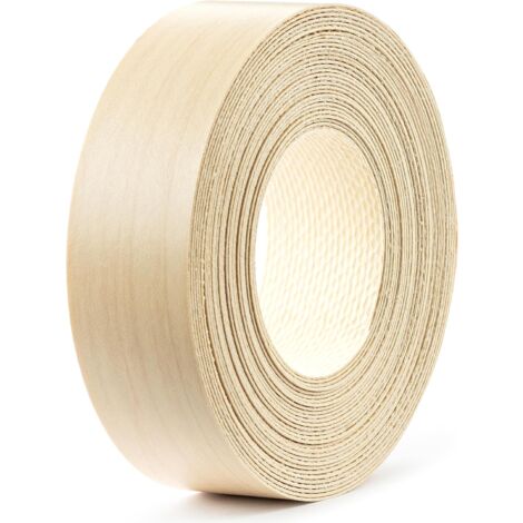 Bande de chant 21mm x 5m en mélaminé thermocollant épaisseur 0,5mm facile à appliquer Bricolage Ruban Panneau Plan de travail Bois, érable royal
