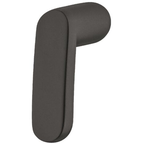 Bouton de meuble style moderne design élégant en alliage zingué 37x30mm Placard Tiroir Porte Poignée, noir mat (1/3)