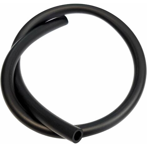 Durite essence souple, couleur noire, diamètre intérieur 8 mm