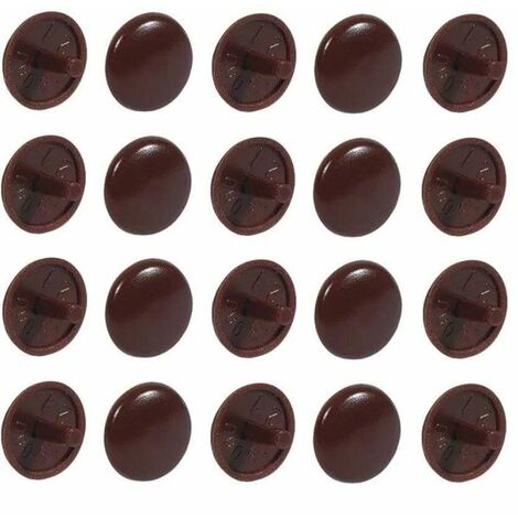 20x cache vis plastique cerise cruciforme pozidrive PZ2 bouchon capuchon (1/2)
