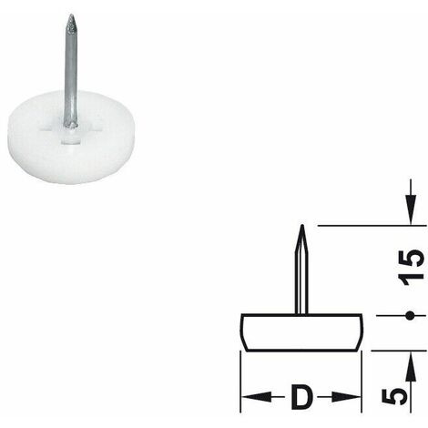 Lot De 20 Embouts Feutre Pour Pied De Meuble - Diamètre 18-28mm, Transparent, élastomère