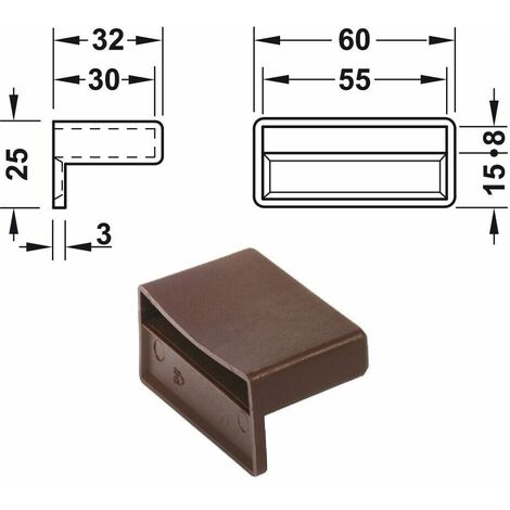 10 Supports Pour Lattes De Sommier 38x8mm - Embouts Rotules Articulés Noirs - Fixation Facile
