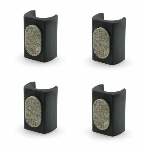 Pieds Patin de Chaise Table Meubles en caoutchouc Support Protection 25mm x  15mm 10pcs - Cdiscount Bricolage