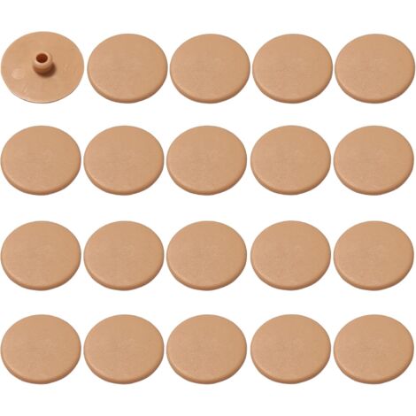 20x cache vis SW4 ou PZ2 marron pin 6 pans creux meuble tête plate (1/4)