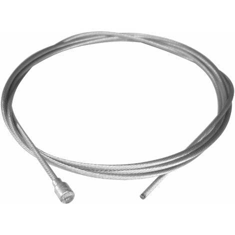 Cable acier 2m x 2.5mm tete poire motoculteur tracteur tondeuse motoculture accelerateur frein traction embrayage