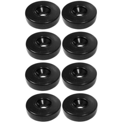 8x Patin glisseur pied meuble plastique 40 x 10 mm M8 rondelle à visser universel