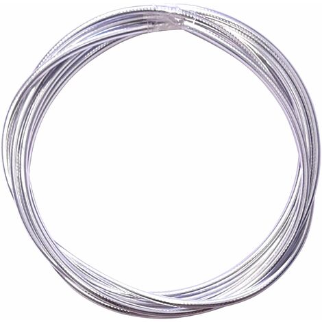 Gaine de câble acier universelle chromé diamètre 5mm longueur 3m avec insert plastique protection frein gaz