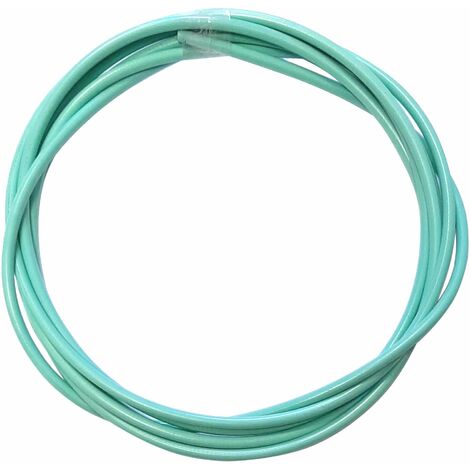Gaine de câble acier universelle bleu turquoise diamètre 5mm longueur 3m avec insert plastique protection frein gaz