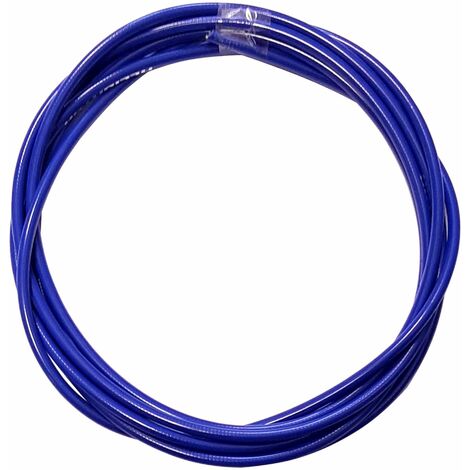Gaine de câble acier universelle bleu diamètre 5mm longueur 3m avec insert plastique protection frein gaz