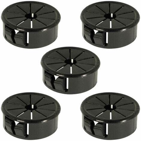 Cyclingcolors – Lot de 5 passe-fils encastrables – Pour câbles de 3,2 à 25,4 mm – Matériau polyamide 6.6 – Installation propre et ordonnée