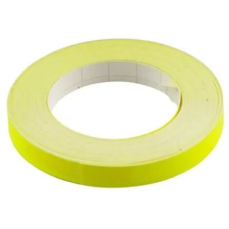 Liseret autocollant 9mm x 10m jaune fluo carénage jante décoration pneu bricolage