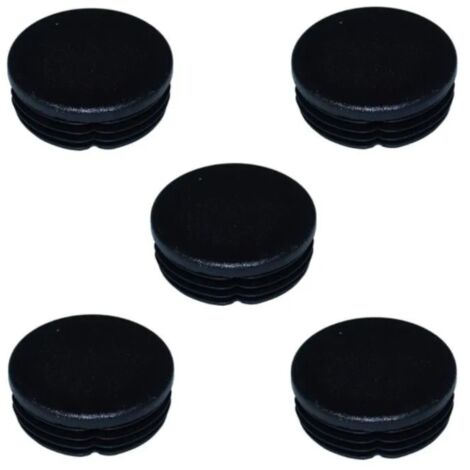 Cyclingcolors – Lot de 5 bouchons de tube rond 35 mm – Embouts rentrants en plastique polyéthylène – Pour chaises et meubles – Surface de glissement lisse
