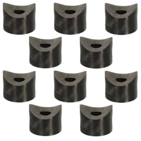 10x entretoise plastique 10mm M8 concave Ø25mm noir cale tube axe rondelle bricolage universelle