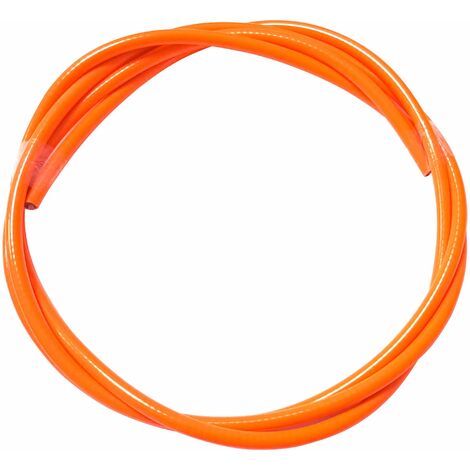 Gaine de câble acier universelle orange fluo diamètre 5mm longueur 3m avec insert plastique protection frein gaz