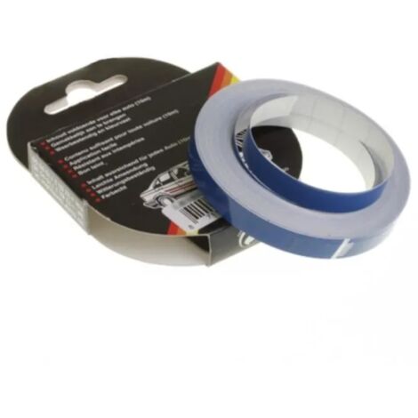 Liseret autocollant 9mm x 10m bleu carénage jante décoration pneu bricolage