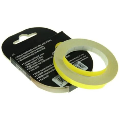 Liseret autocollant 9mm x 10m jaune carénage jante décoration pneu bricolage