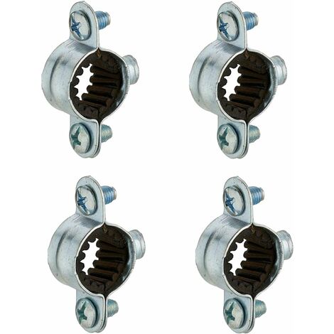 4x collier simple de fixation murale 14mm isophonique caoutchouc plomberie raccord tuyau tube