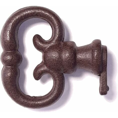 fausse clé de meuble anglaise aspect rouille ancien serrure décoration rustique vintage clef