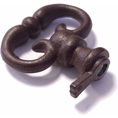 fausse clé de meuble anglaise aspect rouille ancien serrure décoration rustique vintage clef