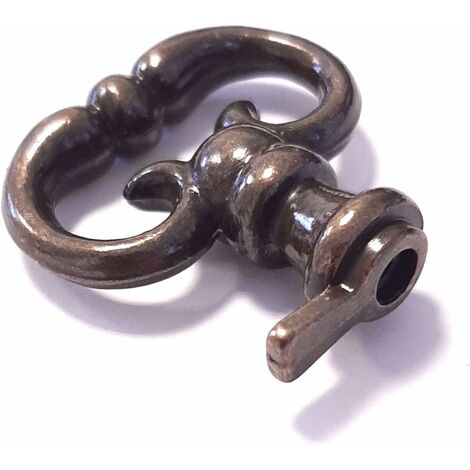 fausse clé de meuble anglaise laitonné vieilli ancien serrure décoration rustique vintage clef