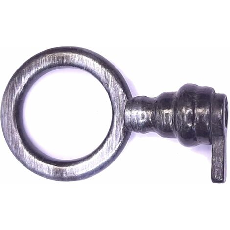 fausse clé de meuble ancien serrure décoration rustique vintage clef zamak (ronde-vieux fer) (1/3)