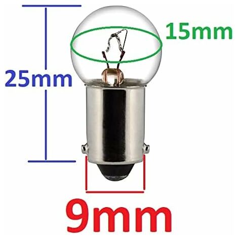 2x Ampoule 12V 4W BA9S Led rouge moto scooter mobylette voiture