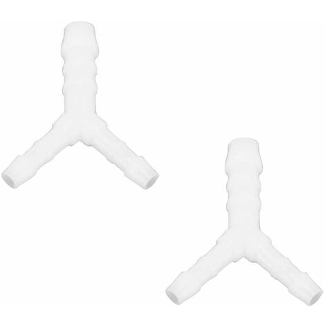 2x raccord de durite en Y diamètre 4mm + 6mm + 4mm réducteur adaptateur tuyau carburant tondeuse tracteur voiture scooter (1/2)