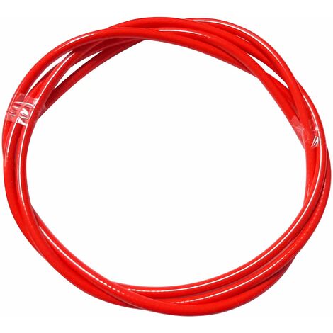 Gaine frein embrayage gaz commande 7mm 2m cyclomoteur moto mobylette scooter quad pocketbike motoculture (Rouge)