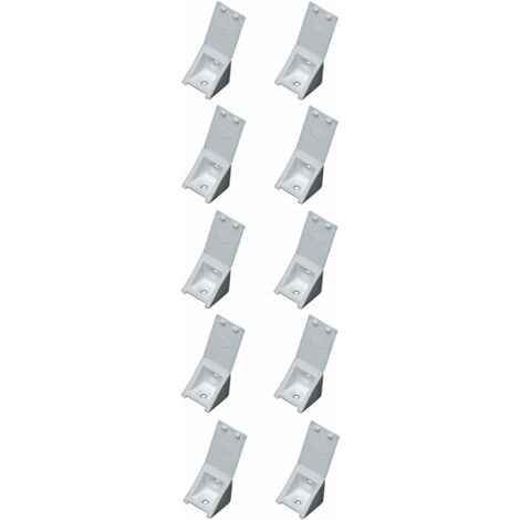10x taquet aluminium étagère pour crémaillère support fixation attache  armoire