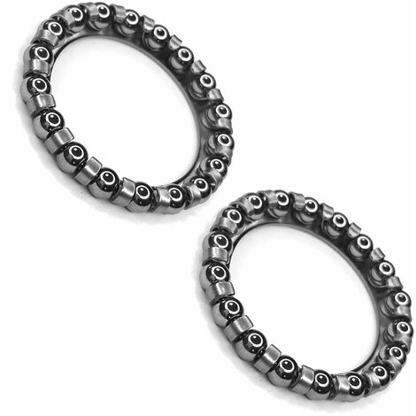 2x roulement cage à billes vélo acier 28mm 39mm 15 billes 4,76mm universel direction vélo bricolage