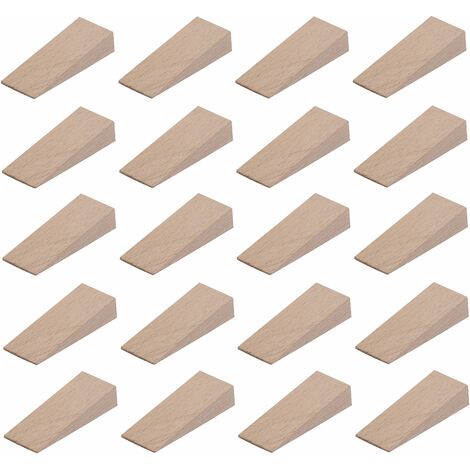 Cyclingcolors – Lot de 20 cales en bois universelles 55mm x 20mm x 6mm – Pour stabilisation de meubles – Ajustement précis et facile (1/2)