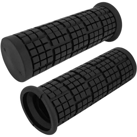Paire de poignée vélo antidérapante diamètre 22mm longeur 110mm universelle application multiple brouette diable, noir