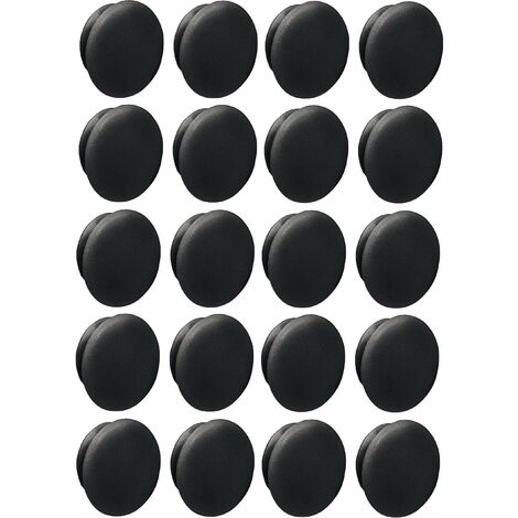 Cyclingcolors – Lot de 20 bouchons plastiques noirs 10mm x 13mm – Protection cache vis universel – Pour applications variées