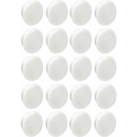 Cyclingcolors – Lot de 20 bouchons plastiques blancs 10mm x 13mm – Cache-vis universel pour protection vis – Pour espaces confinés et finitions soignées