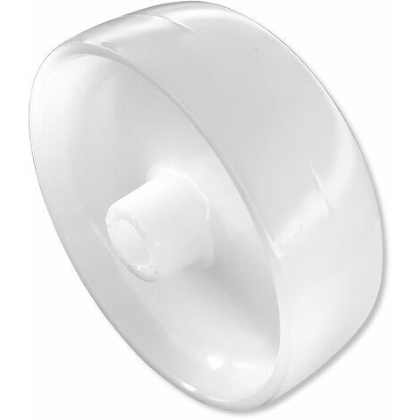 Roue de chariot en PVC 125x40mm alésage 15mm blanc usage industriel atelier garage plastique rigide pleine