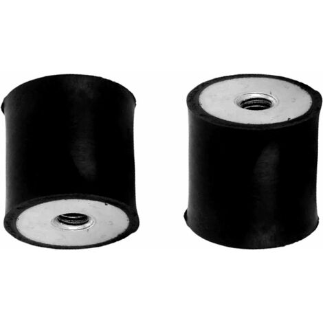 2x silent bloc femelle femelle M6x6mm M6x6mm 35x30mm anti vibration caoutchouc bâteau voiture amortisseur silencieux