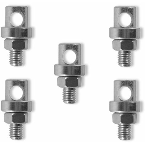 Cyclingcolors – Lot de 5 serre tringle en acier galvanisé – Fixation garde-boue vélo vintage – Diamètre M5, longueur 19mm – Pour vélo de ville