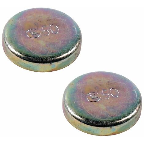 Cyclingcolors – Lot de 2 pastilles de sablage anti gel moteur 22,22mm – Acier pour tracteurs, voitures et camions – Protection contre le gel