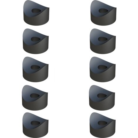 Cyclingcolors – Lot de 10 entretoises en plastique concave D = 13mm – Diamètre intérieur d = 5,5mm – Longueur L = 14mm – Support tube axe