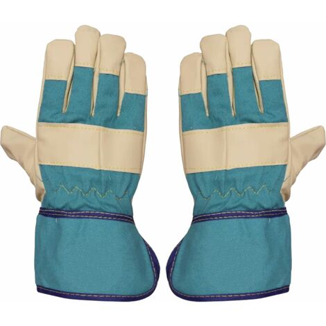 Gants de jardin pour enfant protection jardinage junior cuir synthétique doux souple confort, 6-8 ans