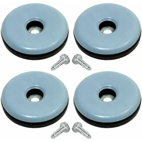 Cyclingcolors – Lot de 4 patins glisseurs 60 mm – Plastique polypropylène et téflon PTFE – Protection sol – Réduit frottements et rayures