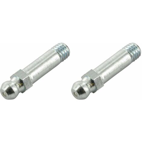 Cyclingcolors – Lot de 2 graisseurs longs M6x1 à angle 180° – Pour pompes à graisse manuelles et hydrauliques – Adaptés tracteurs et engins agricoles