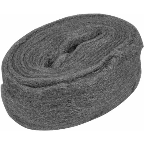Laine d'acier paille de fer abrasif grade 0 moyen 200 grammes finition lustrage métaux