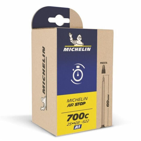 Chambre à air Michelin Airstop 28" x 1 3/8-1,85" 700B/C (35/47-622/635) A3 valve Schrader idéal vélo ville route randonneuse