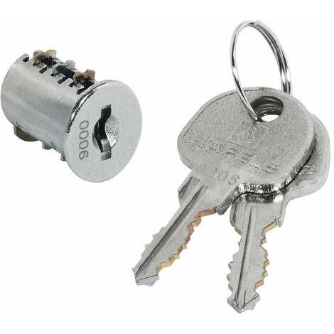 Cyclingcolors – Cylindre de serrure à paillettes Symo SH8 – Noyau interchangeable universel – 2 clés – Montage gauche/droite – Limitation de sens 180°