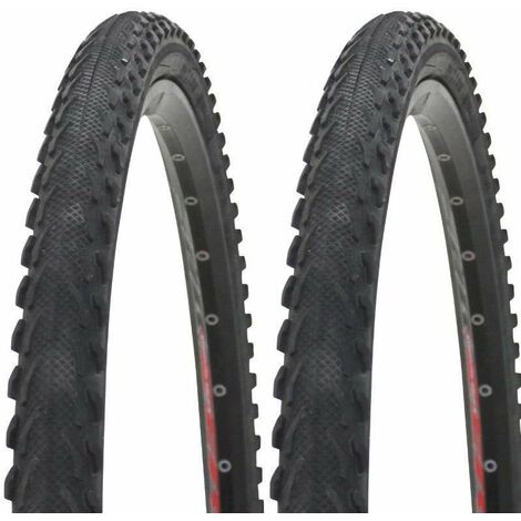 2x Pneu vélo 26 x 1,90 (50-559) SA-207 anticrevaison noir cycle vtt vtc chemin tout terrain x-country V-sprint